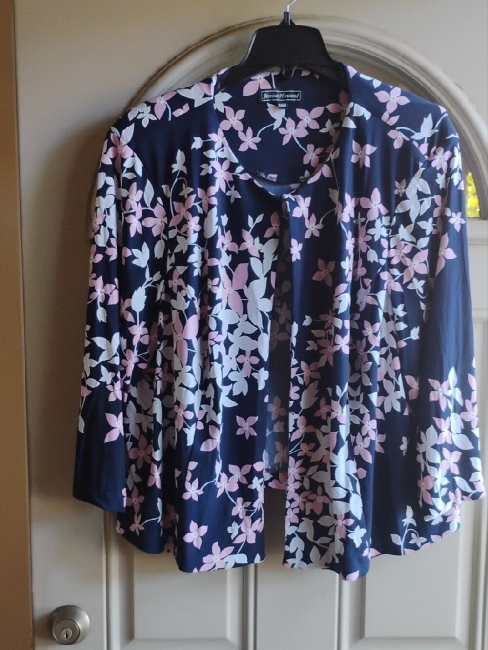 Jessica Howard Navy FloralDress Set with Pink & White Blooms - Picture 7 of 7
